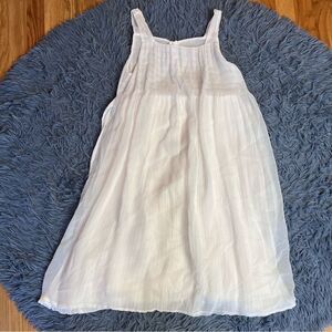 La Perla White Sleeveless Mini Coquette Dress Size S